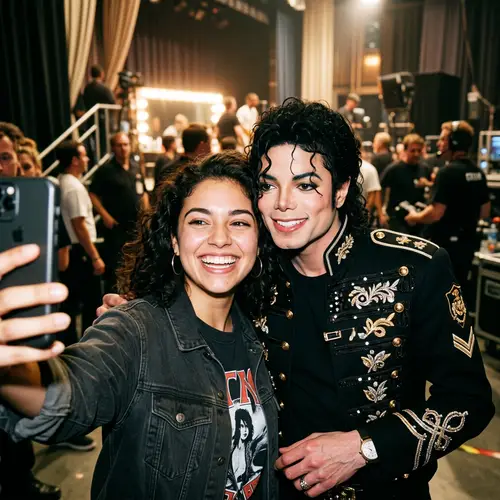 Selfie with Michael Jackson - Iconic Moment