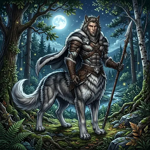 Taur Wolf: Mythical Creature Illustration