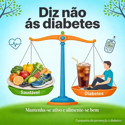 Say No to Diabetes - Awareness Poster