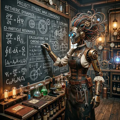 Steampunk Robot Scientist: A Unique Creation