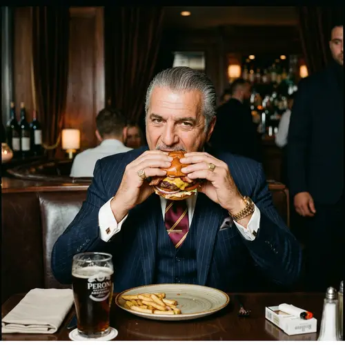 Mafia Boss with a Hamburger: The Ultimate Icon