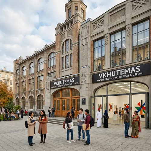 Grand Old Styled Architecture School & Museum | VKHUTEMAS Style