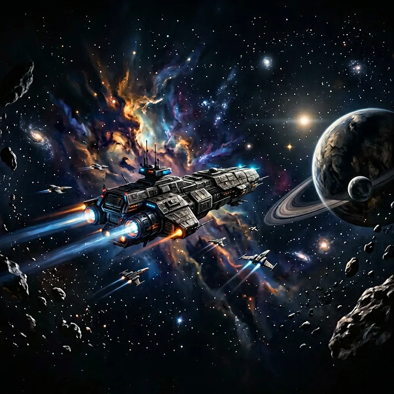 Dark Space Opera iPhone Wallpaper | 16:9 Original Design