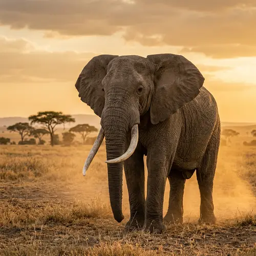 Majestic Elephant Display in Natural Habitat