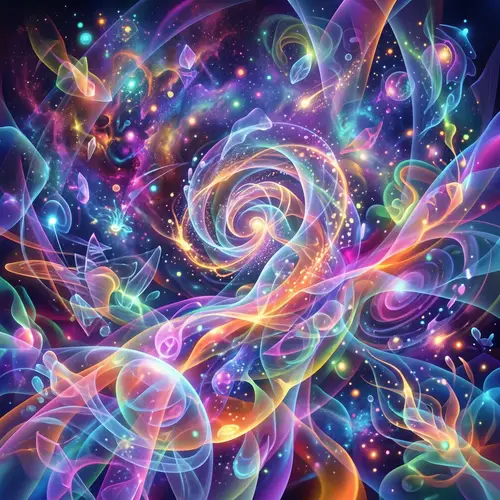 Abstract Composition of Transparent Images | Surrealist Art