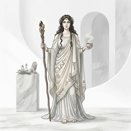 Enchanting Kirke Illustration in Minimalist White Shades