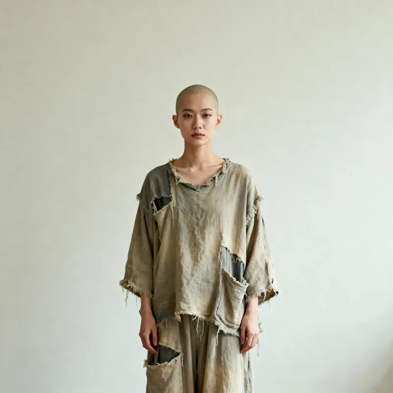 Generic Person in Raggy Outfit - Full Shot