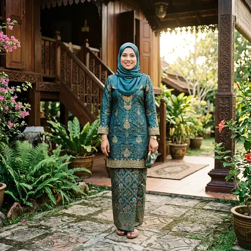 Traditional Baju Kurung Dress for Women