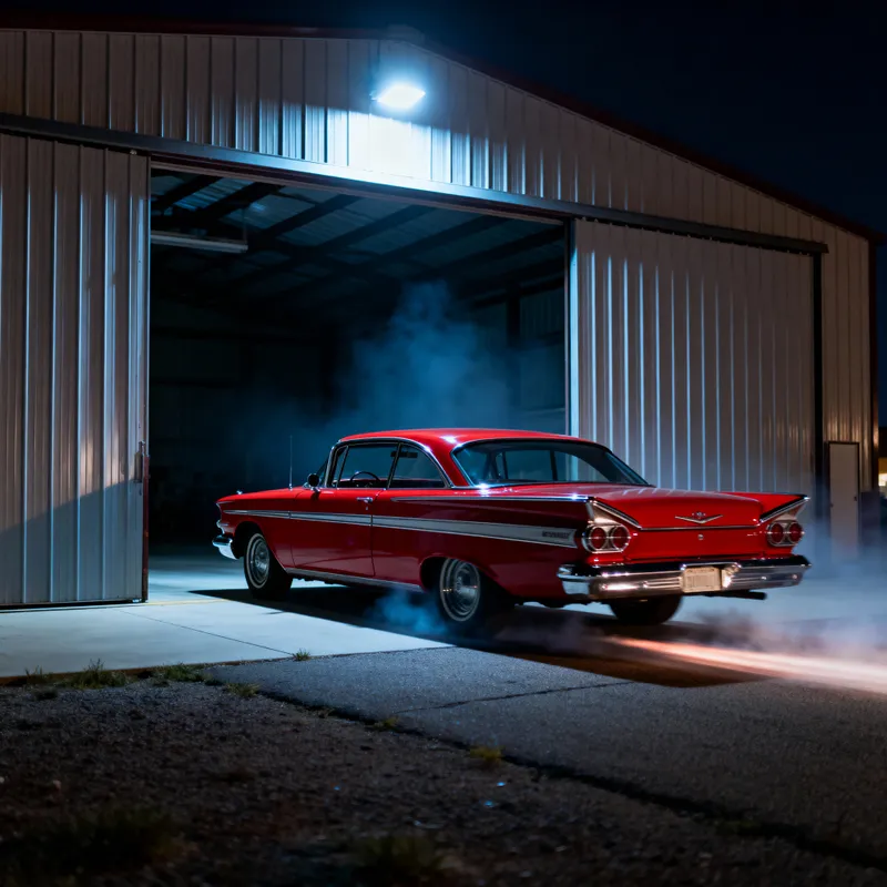 1958 Plymouth Fury Night Drive in Pueblo, Colorado