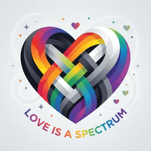 Diverse Spectrum of Love | Colorful Heart Illustration