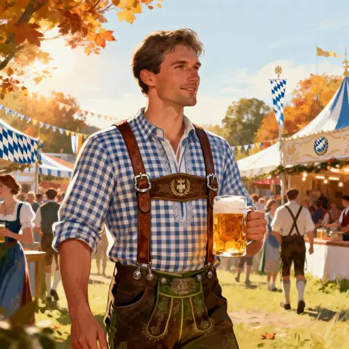 1860 Oktoberfest Lederhosenträger - Authentic Style