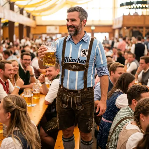 1860 Oktoberfest Lederhosenträger - Authentic Style