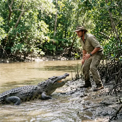 Confronting a Crocodile: Bold Encounter Explained