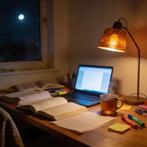 Late Night Study Desk Aesthetic Ideas