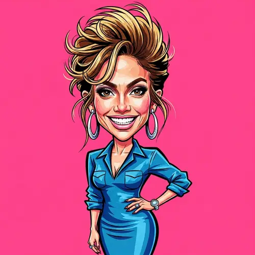 Funny Caricature of Jennifer Lopez