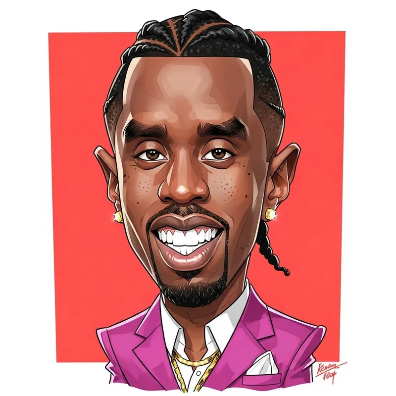 Funny Caricature of Sean Combs