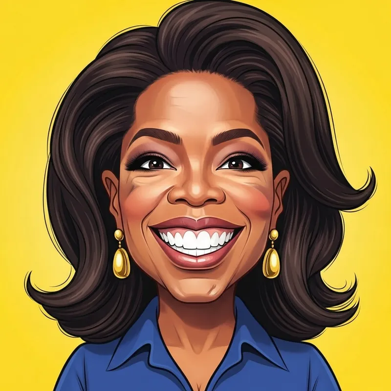 Fun Caricature of Oprah Winfrey