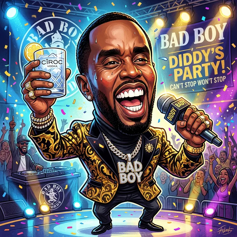 Funny Caricature of Sean Combs