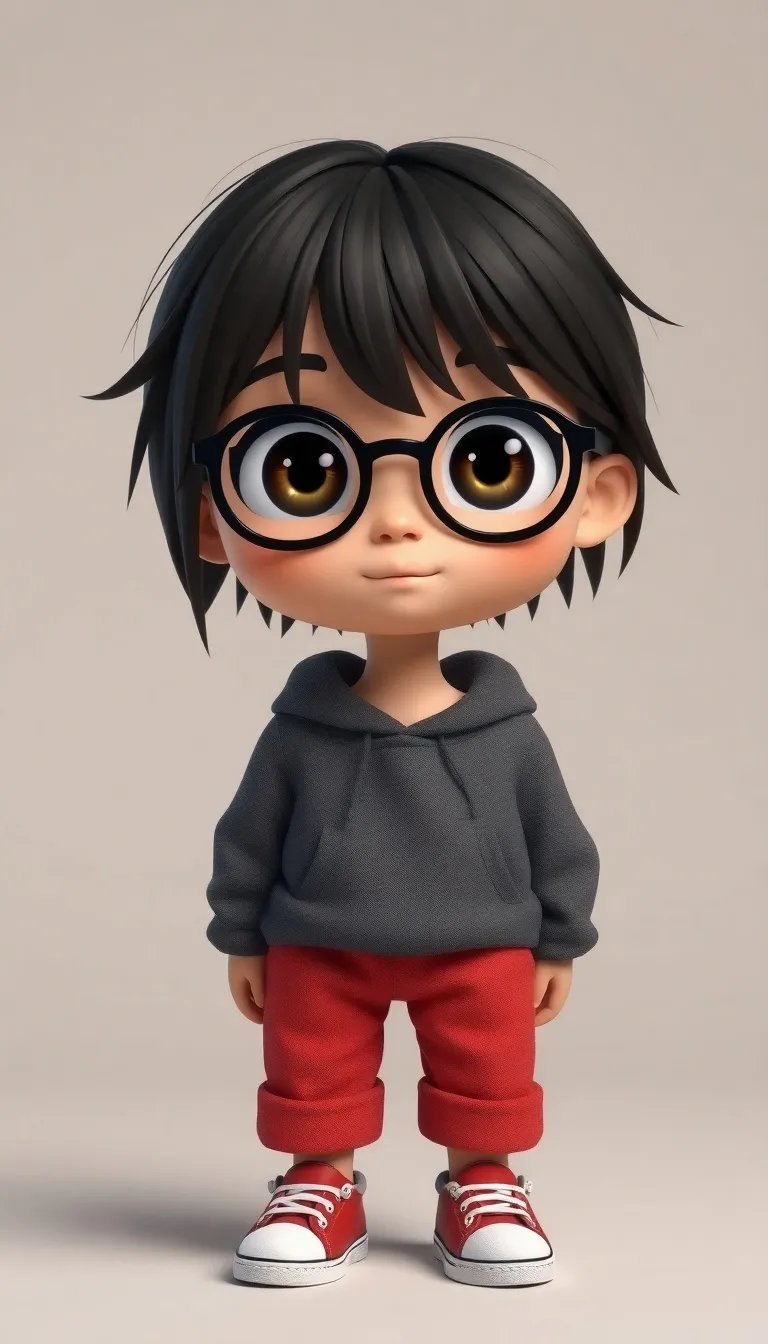 Friendly Avatar of a Girl with Glasses Friendly Avatar of a Girl with Glasses