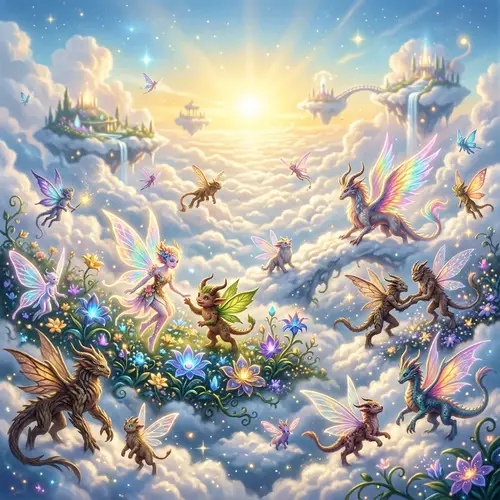 Heavenly Fairy Monsters: Ethereal Diversity in Celestial Landscape
