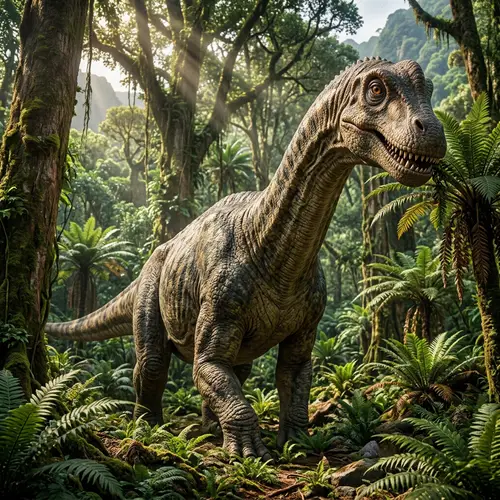 Mesozoic Dinosaur in Ancient Forest | Prehistoric Scene