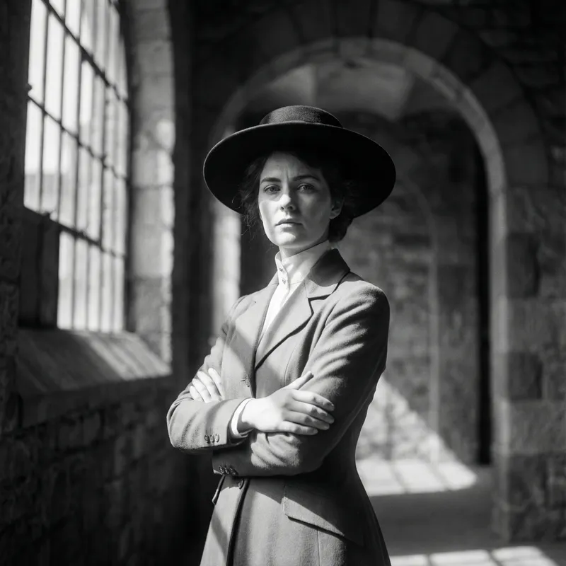 Empowering Monochrome Boudoir Portrait: Sensual Woman in Helmut Newton Style Empowering Monochrome Boudoir Portrait: Sensual Woman in Helmut Newton Style