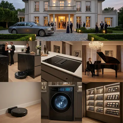 Luxurious Lifestyle: Opulent Soiree & Expensive Gadgets