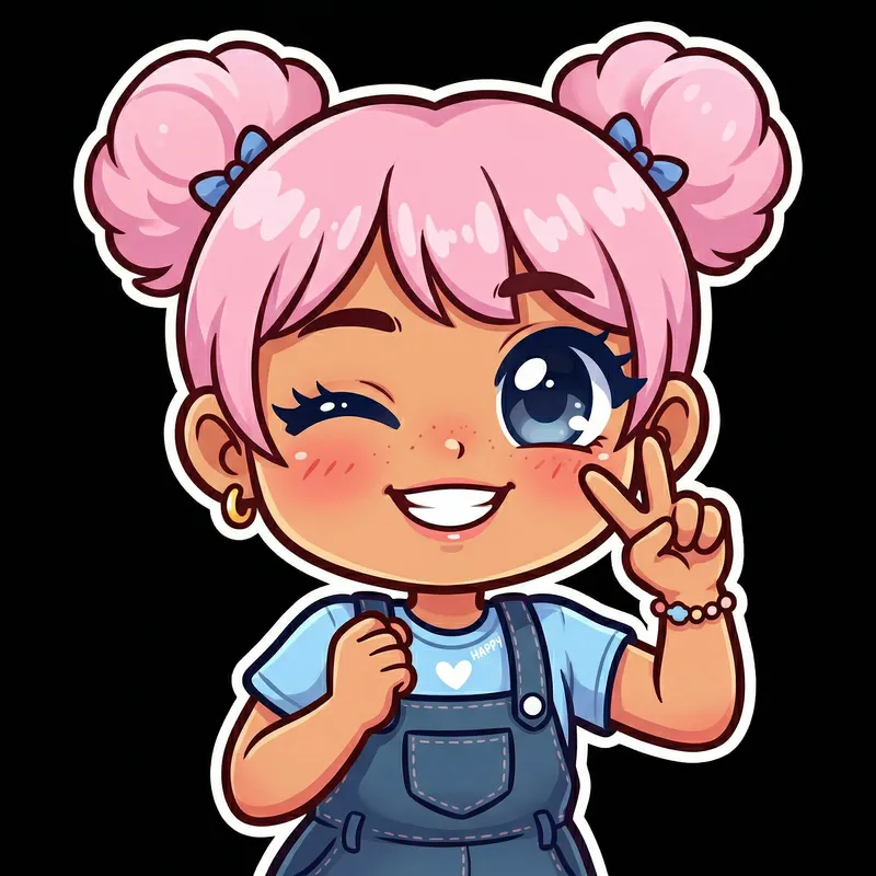Cute Twitch Emote Digital Illustration