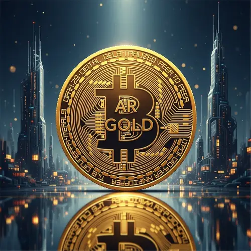 AR Gold CPR World Trade Coin - Digital Art