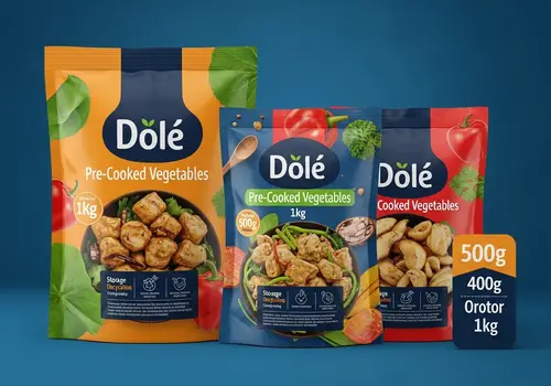 Pré-cooked Dolé Vegetable Packaging - 1kg & 500g