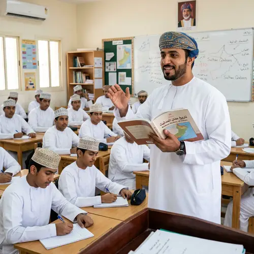 Omani Teacher in Traditional Attire