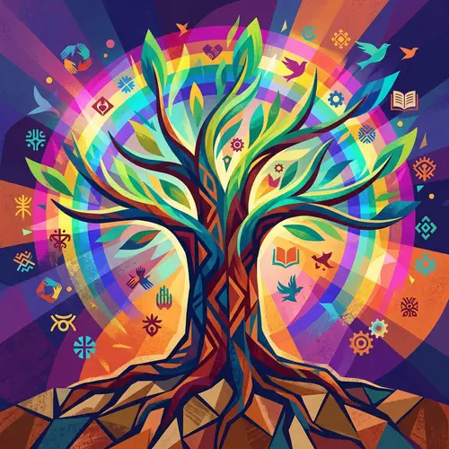 Empowerment Through Abstract Art | Symbolizing Strength & Unity