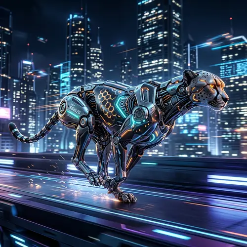 Cheetah Technology Design | Modern and Tech-Inspired Artwork