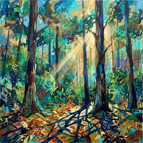 Abstract Forest: Vivid Colors & Dreamy Views