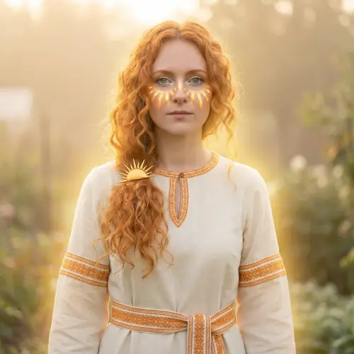 Aeloria: Enchanting Beauty with Sunbeam Symbol