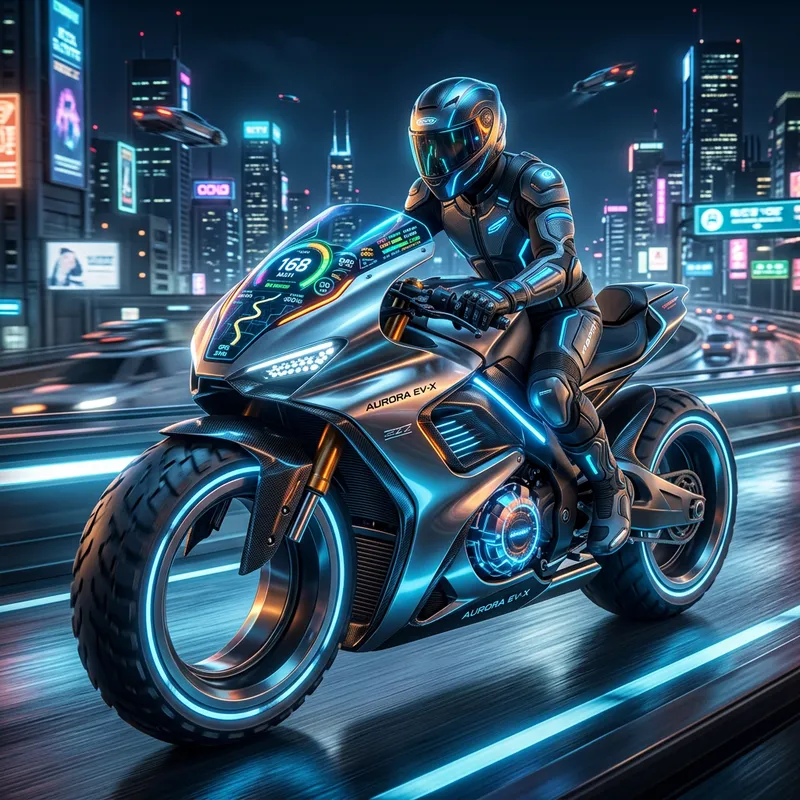 Futuristic Motorcycle - Embodying the Future of Transportation
