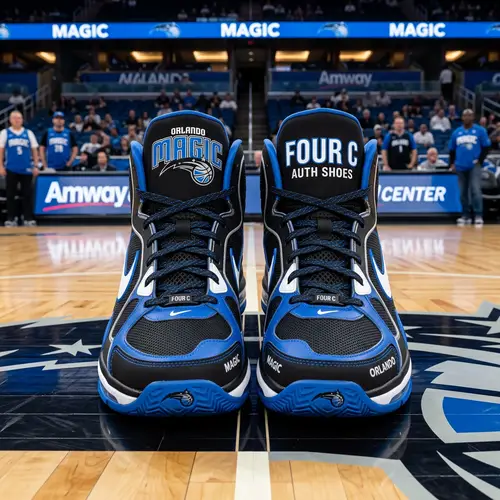 Orlando Magic Four C Auth Shoes - Front View Design
