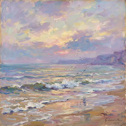 Impressionist Ocean Scene - Capturing Light, Color, Beauty