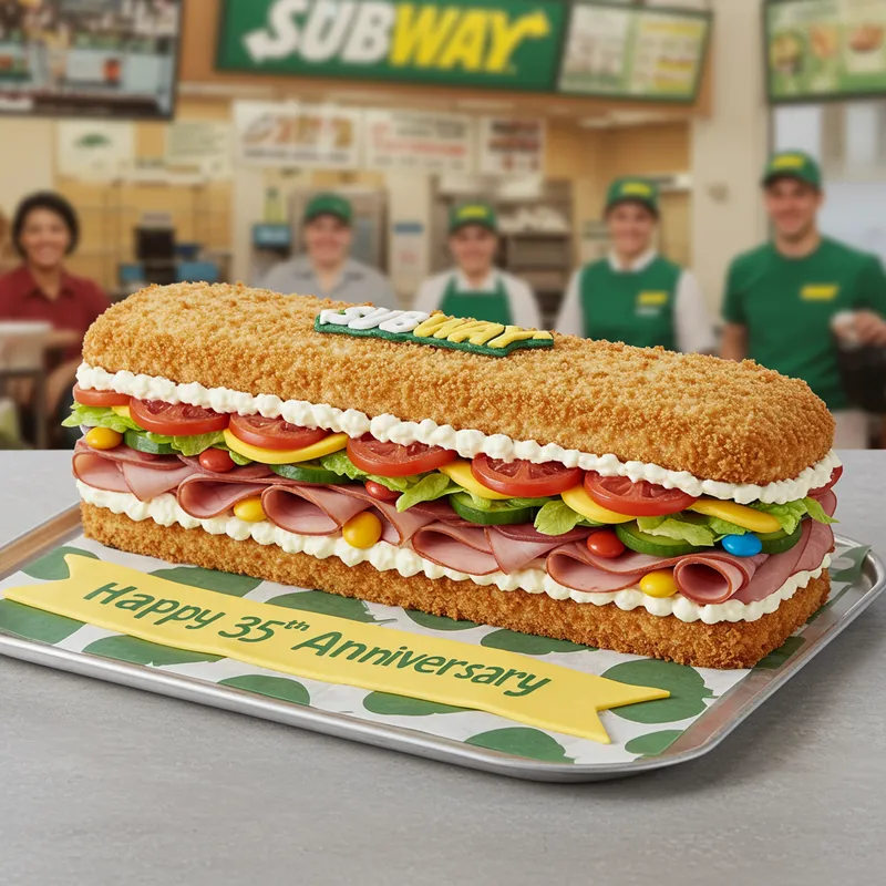 Subway 35th Anniversary Cake