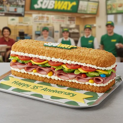 Subway 35th Anniversary Cake