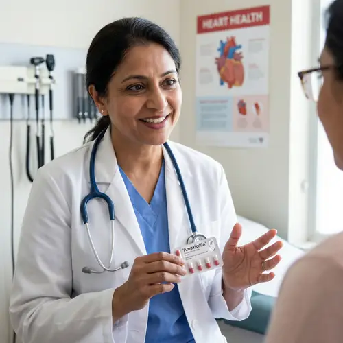 Female Doctor Explaining Medication in Professional Medical Setting