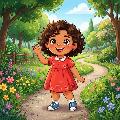 Chubby Girl Cartoon: Cute & Friendly Character