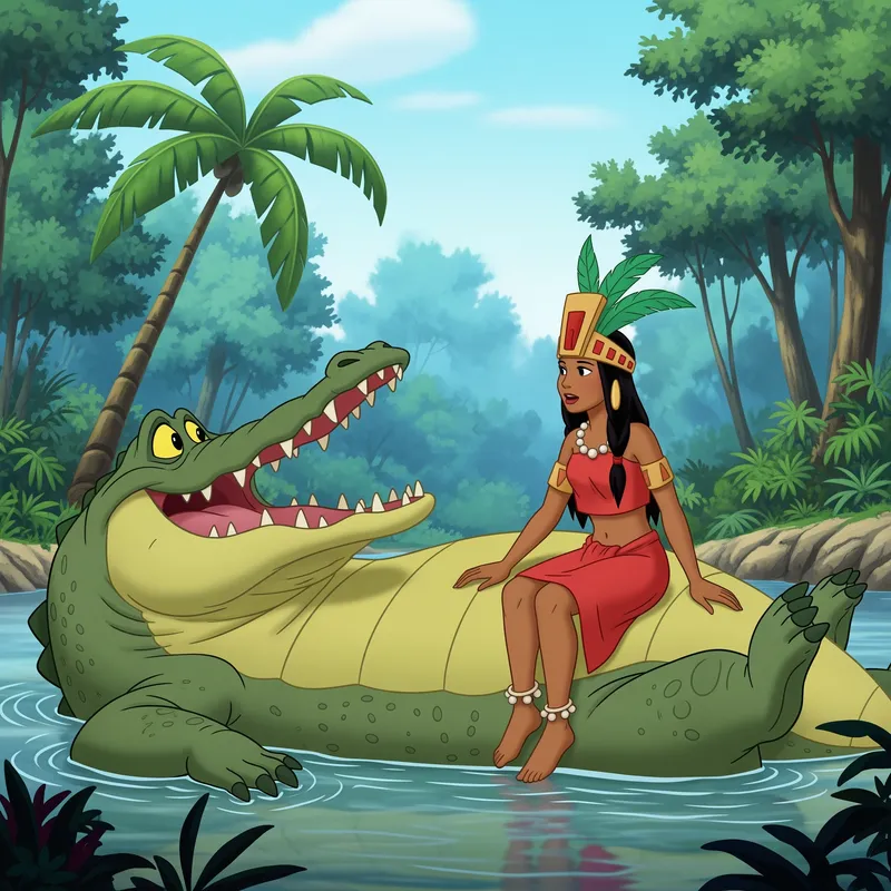 Tick Tock the Crocodile: Fun Disney Cartoon Scene Tick Tock the Crocodile: Fun Disney Cartoon Scene