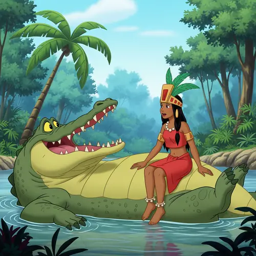 Tick Tock the Crocodile: Fun Disney Cartoon Scene