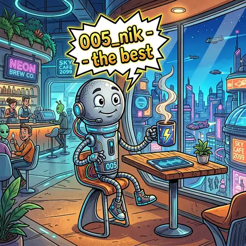 Whimsical Microphone Artwork in Coffee Shop Interior