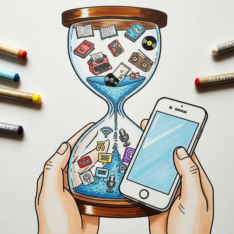 Transforming Media: From Old to New in an Hourglass