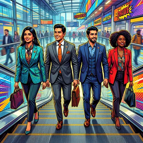 Diverse Business Professionals Defying Odds for Success