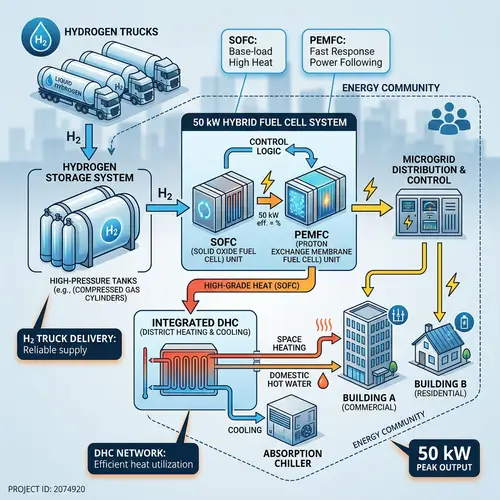 50 kW Microgrid Hybrid Fuel Cell System