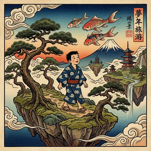 Studio Ghibli Style: A Boy's Altered State of Consciousness