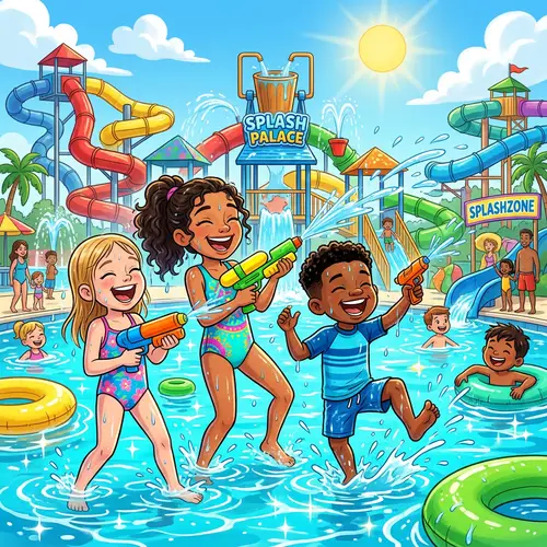 Fun Water Park Adventure for Kids: Summer Splash & Laughter